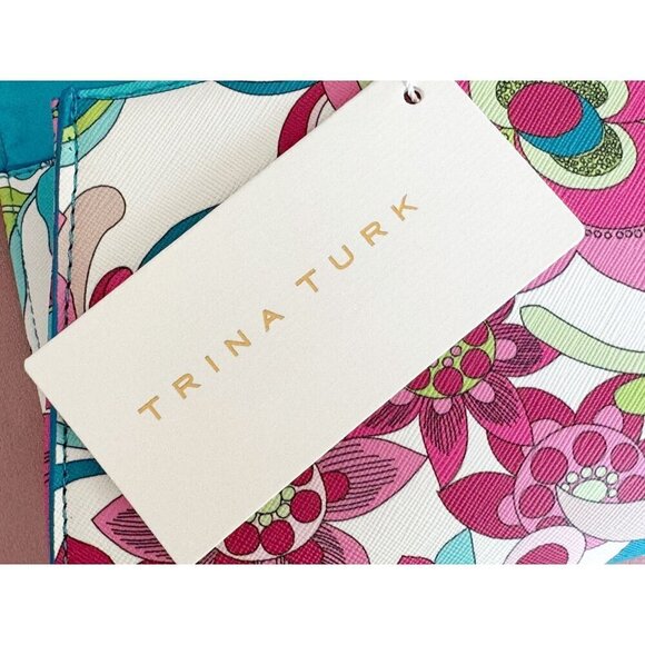 Trina Turk Summer Floral Printed Clutch NWT - Picture 9 of 9